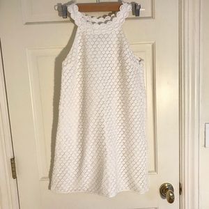 Tibi White Lace Dress